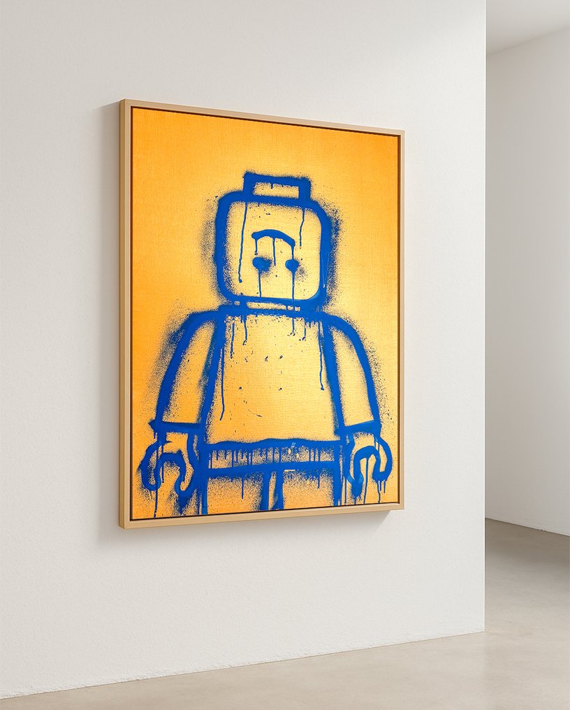 Sven Pels - "Pop Figure Gold" - Graffiti Pop Art Figure #1.0