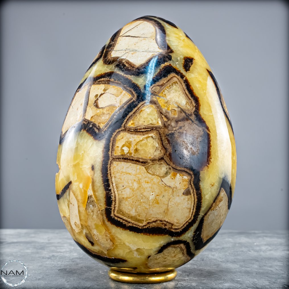 Naturligt, udtryksfuldt Septarian-æg min fascinerende musterung- 2584.66 g #1.0