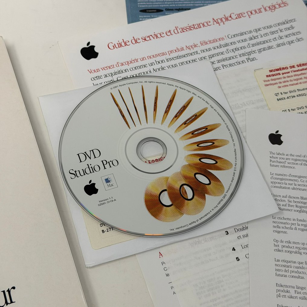 Apple Rare DVD Studio Pro 1.1 - M8521F/A - Computersoftware - I original æske #4.3