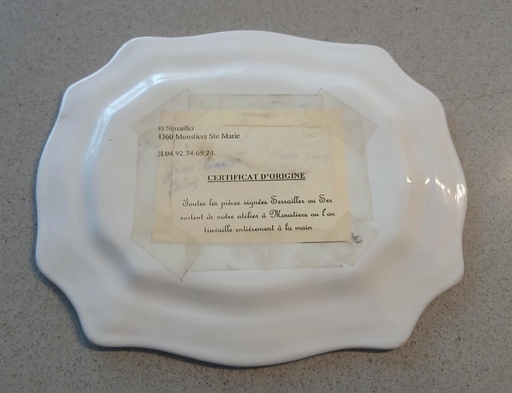 Religious objects - Faience, Handmade Masonic decor plate - 1980-1990 #3.2