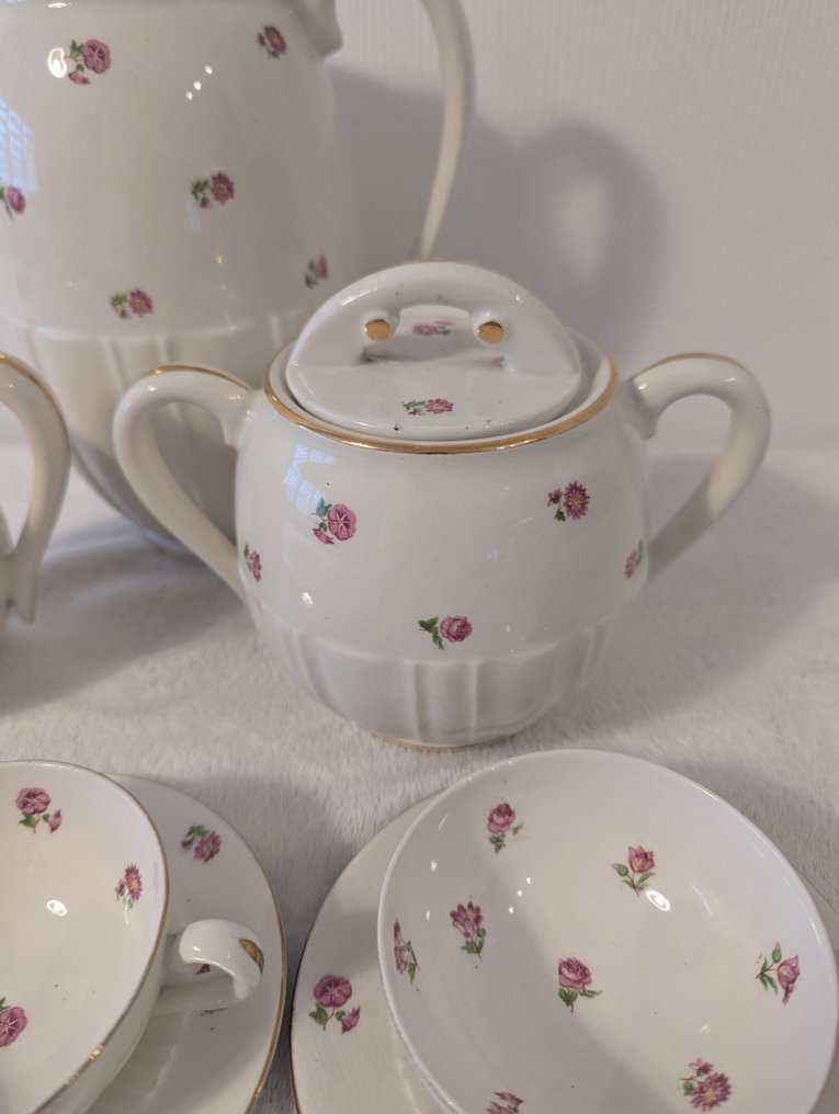 le moulin des loups - 咖啡及茶水用具 (15) - florale - 陶瓷 - 为6人提供的服务 #3.2