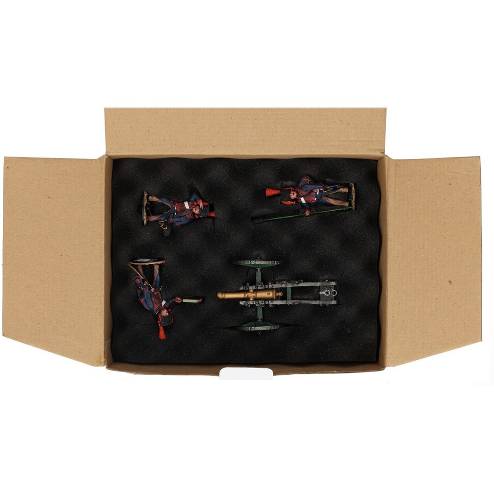 King & Country - Age of Napoleon - French - Statue - NA064 "Horse Artillery of the Guard Gun set" - Hvitt metall #4.3