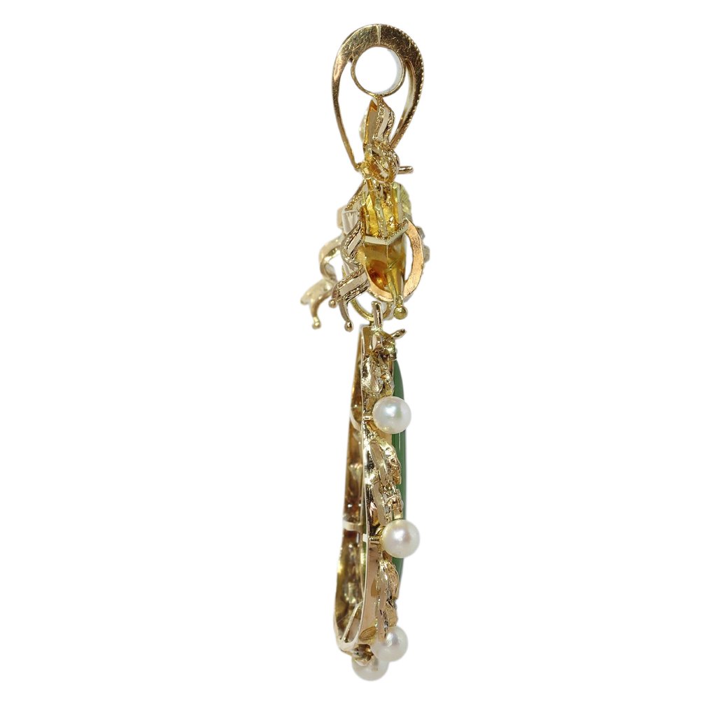 Pendentif - 18 carats Or jaune - Diamant - Torch and Quiver, vers 1850 #3.2