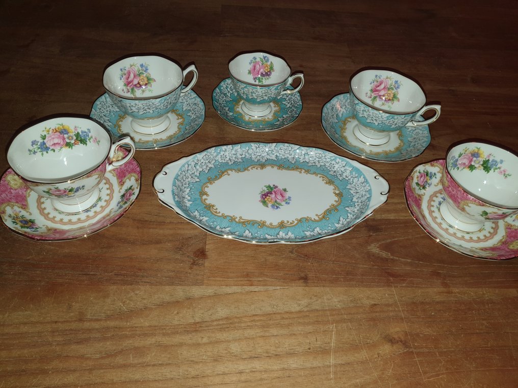 Royal Albert - Set da caffè (6) - Enchantment en Lady Carlyle - Porcellana #1.0