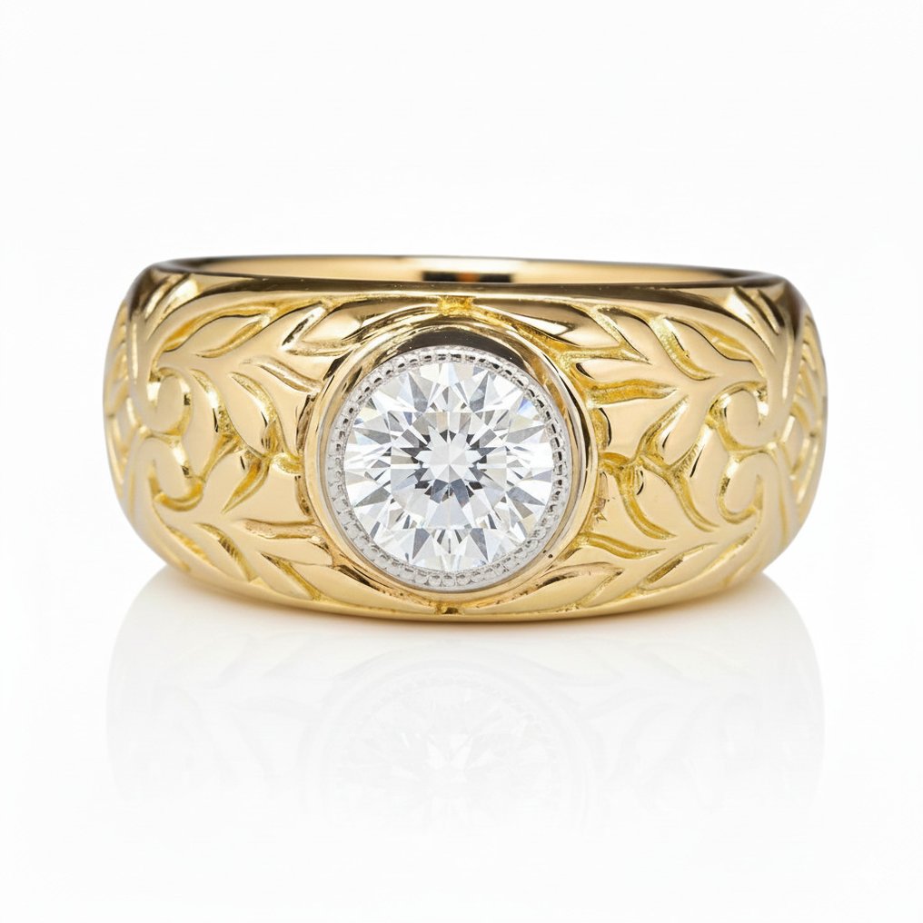 戒指 - 14K包金 黄金, 白金 - 2.50ct. tw. 钻石 (实验室培育) #1.0