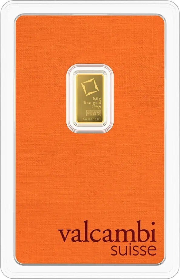 0,5 gram - Gold .999 - Valcambi - Sealed & with certificate (No reserve price) #1.0