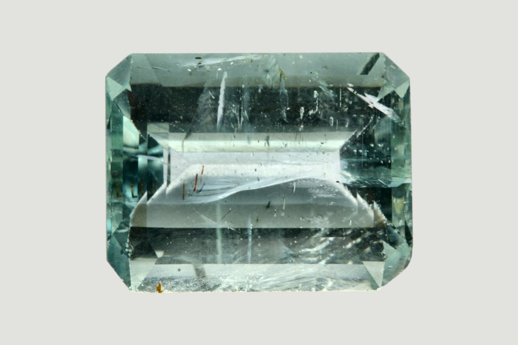 没有保留价 蓝色, 绿色 海蓝宝石 - 7.28 ct - 西班牙宝石学院(IGE) #1.0