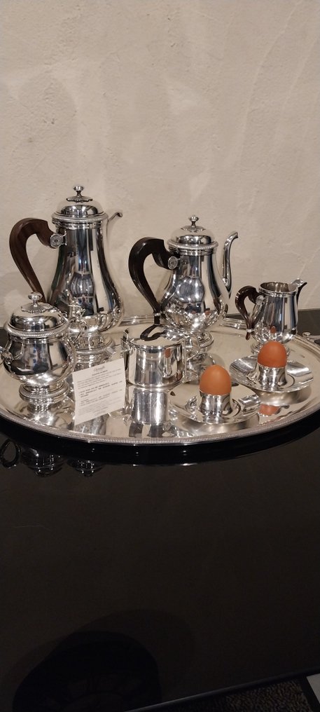 Christofle - Service à thé (8) - Lauzun - Bois d’ébène #1.0