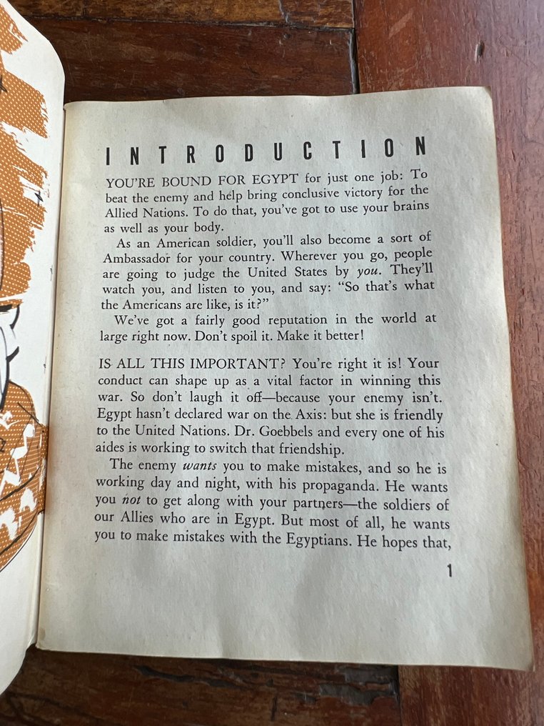 WW2 Soldiers Pocket Guide to - Egypt / North-Africa - Operation Torch - GI - Airborne - Ranger - 1943 #2.1