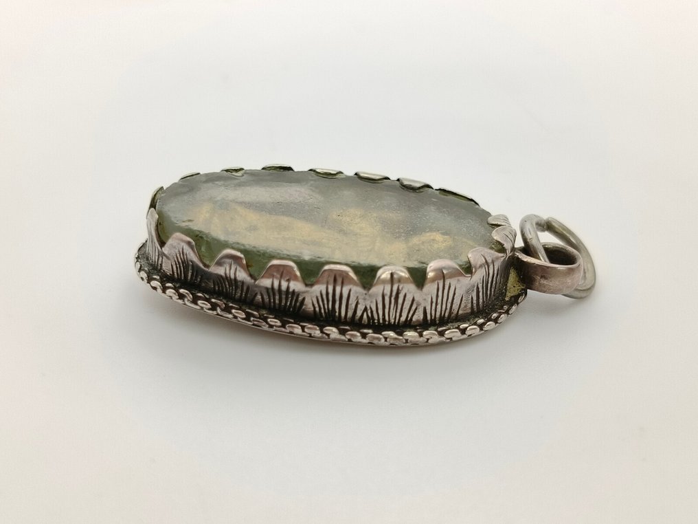  Λειψανοθήκη - Ασημί, Γυαλί, Textile - 18ος αιώνας - Ιερό λείψανο του S. Anthony of Padua.  #3.2