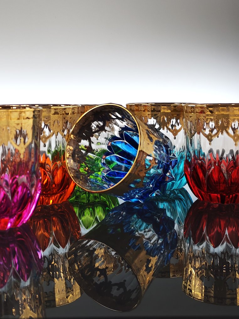 Υπηρεσία ποτού (6) - Χρυσός 24 καρατίων - Χειροποίητο ζωγραφισμένο χρυσό κυπέλλο #2.1