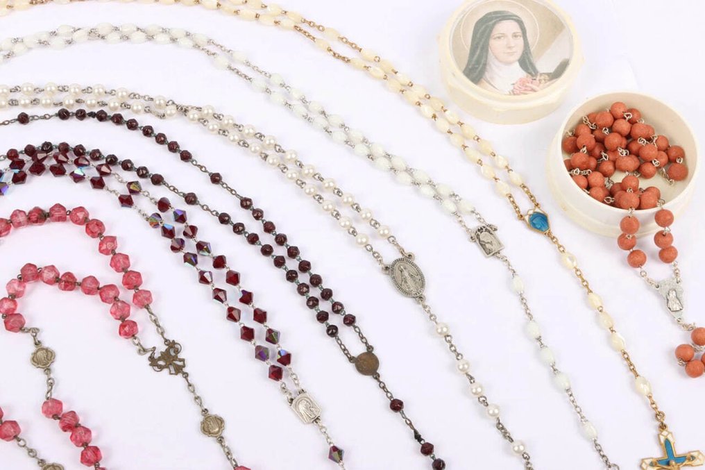 Συλλογή 7 θρησκευτικών ροζαρίων. - Κολιέ #3.2