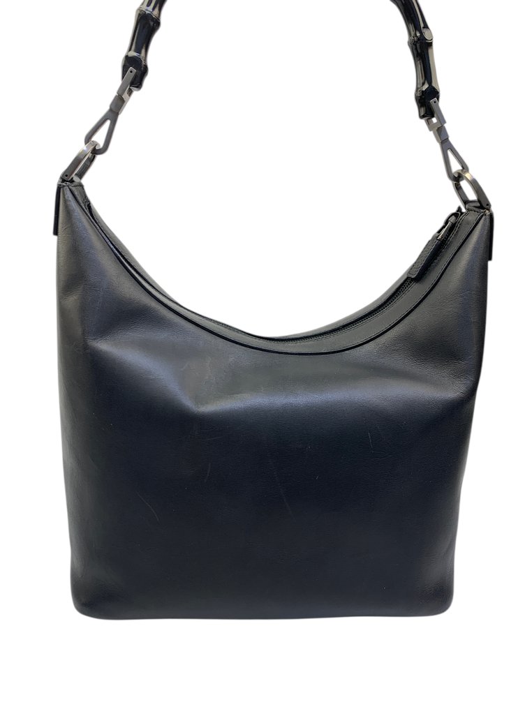 Gucci - Bamboo Handle-Black Leather - Handbag #1.0