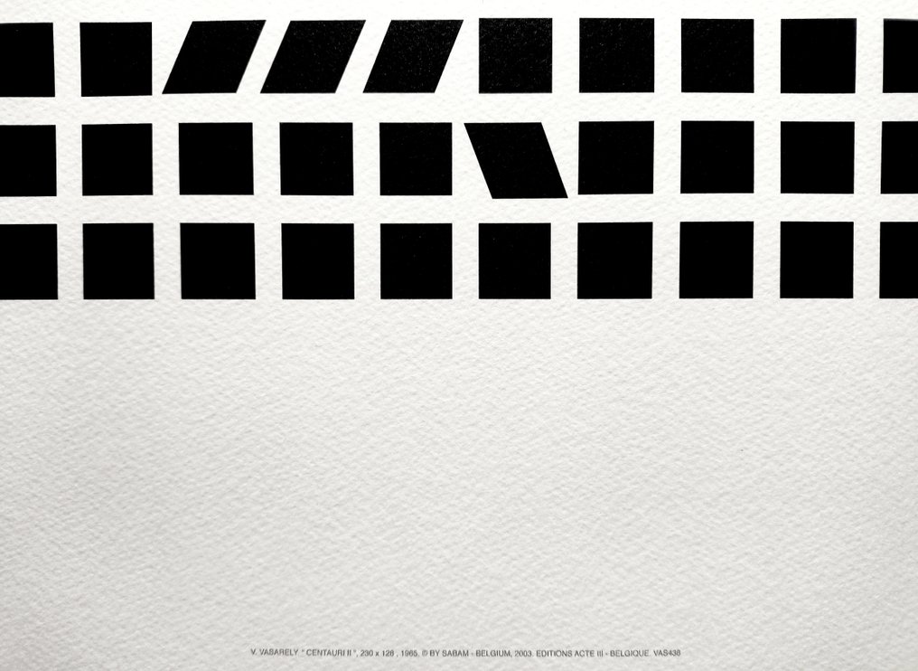 Victor Vasarely (1906-1997) (after) - "Centauri II, 1965" - (70x100cm) #3.2