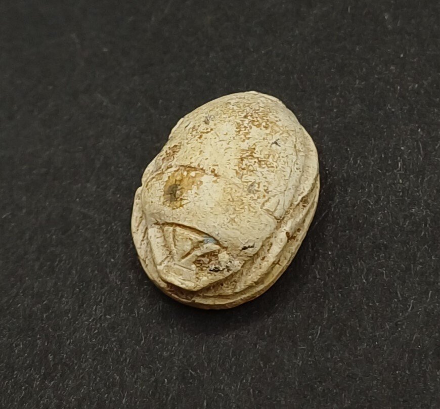 古埃及 滑石 甲虫护符 - 14 mm  (没有保留价) #4.3