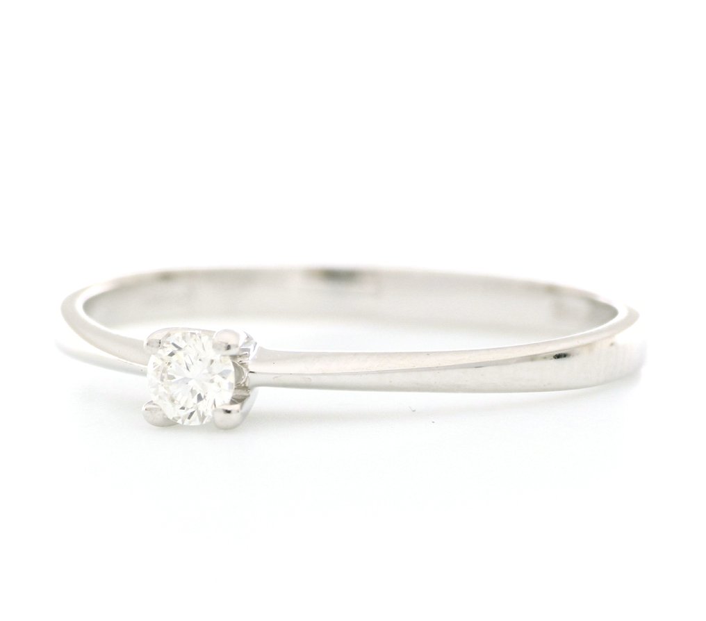 Nincs minimálár - Recarlo - Gyűrű - 18 kt. Fehér arany - 0.15ct. tw. Gyémánt (Természetes) #4.3