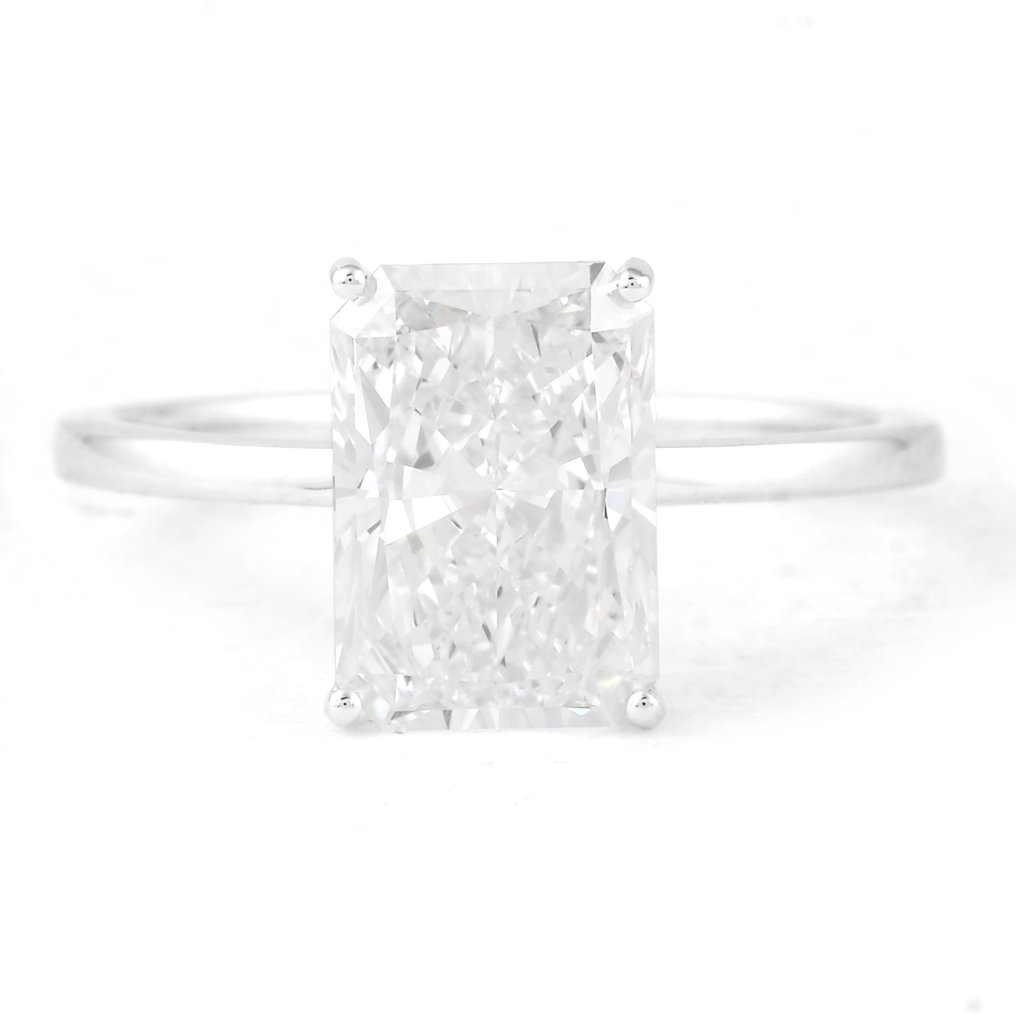 没有保留价 - 戒指 - 14K包金 白金 - 3.01ct. tw. 钻石 (实验室培育) - 钻石 #1.0