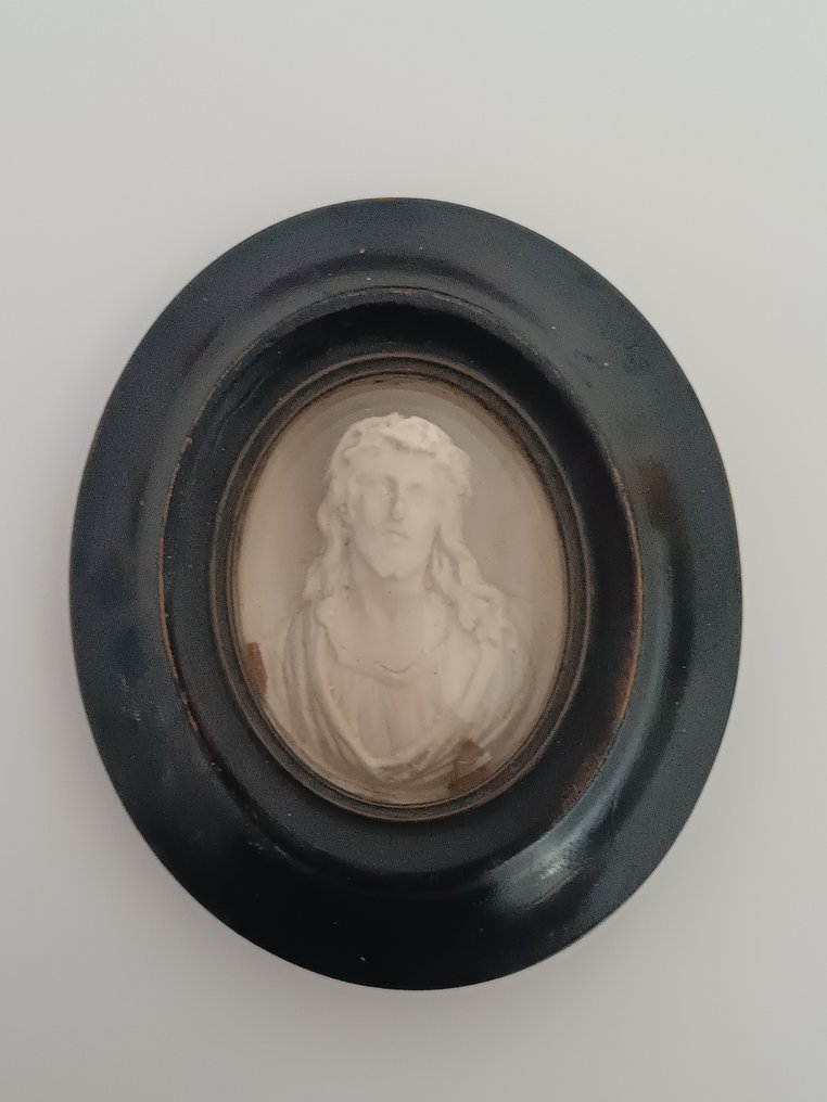  聖物 - 海泡石, 木, 玻璃 - 1850-1900 - 耶稣基督  #1.0