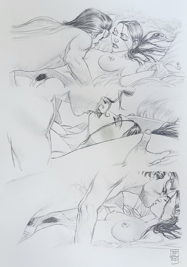 Jef - 1 Original drawing - Corps et Âme - Balles Perdues #1.0