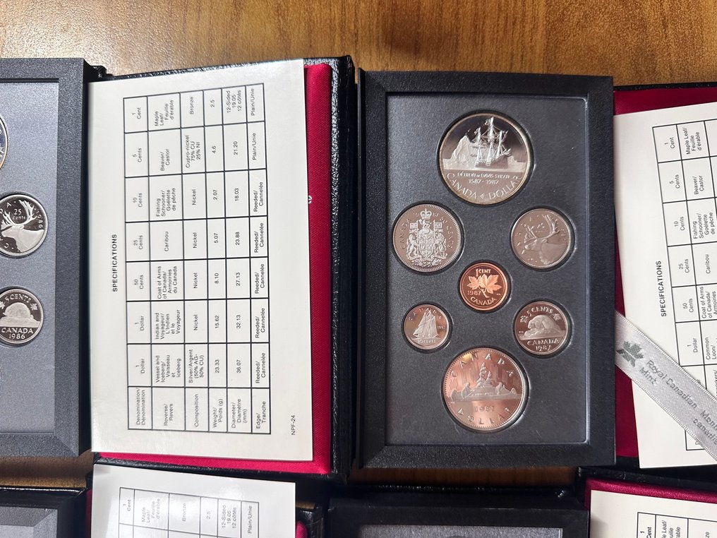 Kanada. Set Lotto di 6 set di monete #4.3