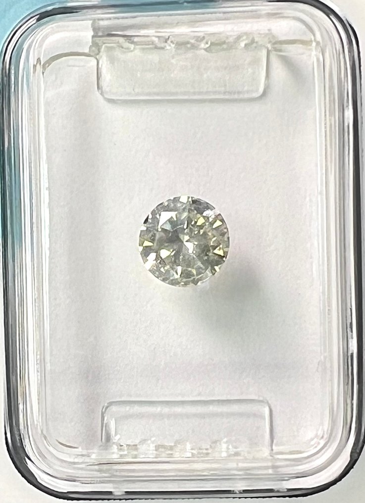 Nincs minimálár - 1 pcs Gyémánt (Természetes) - 0.50 ct - Kerek - K - I1 - Nemzetközi Gemmológiai Intézet (IGI) #1.0