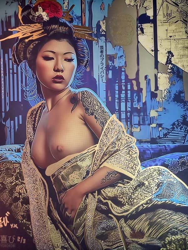 Yorokobi (XX-XXI) - GEISHA PRIVACY 1 (XL Gold embellished edition) #1.0