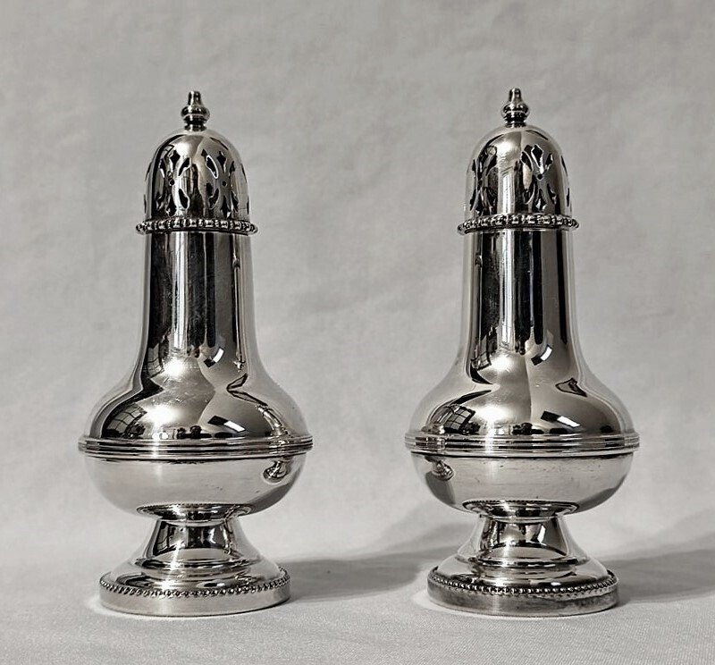 Silverplate England - 盐和胡椒瓶 (2) - 镀银 - 调味料容器 #1.0