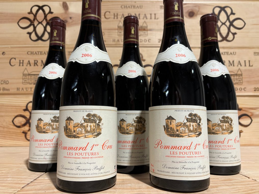 2006 Domaine Buffet  "Les Poutures" - Pommard 1er Cru - 5 Bottles (0.75L) #1.0