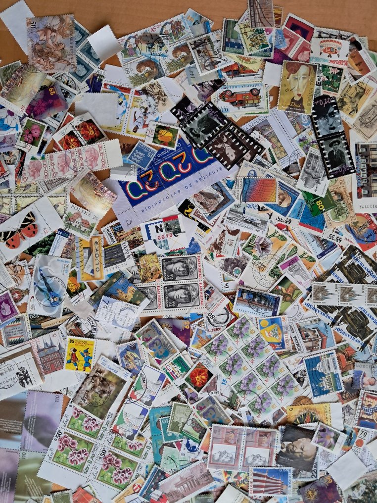 世界  - 欧洲大批偏离——数千枚邮票 #1.0