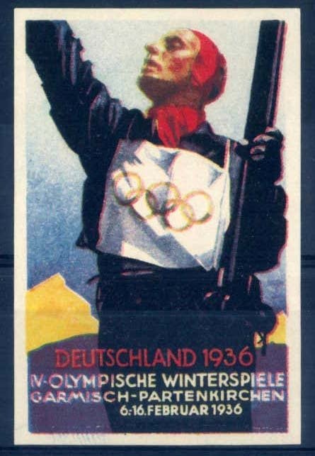 德意志帝国 1936 - 1936年奥林匹克运动会 - 5张带有特殊邮戳和插图的特别卡片 #1.0