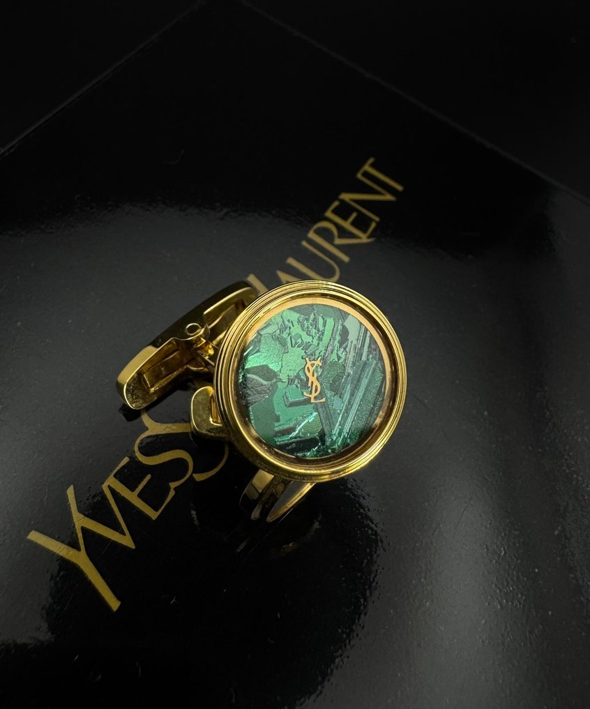 Yves Saint Laurent - Metal - Spinki - Oryginalne pudełko #4.3