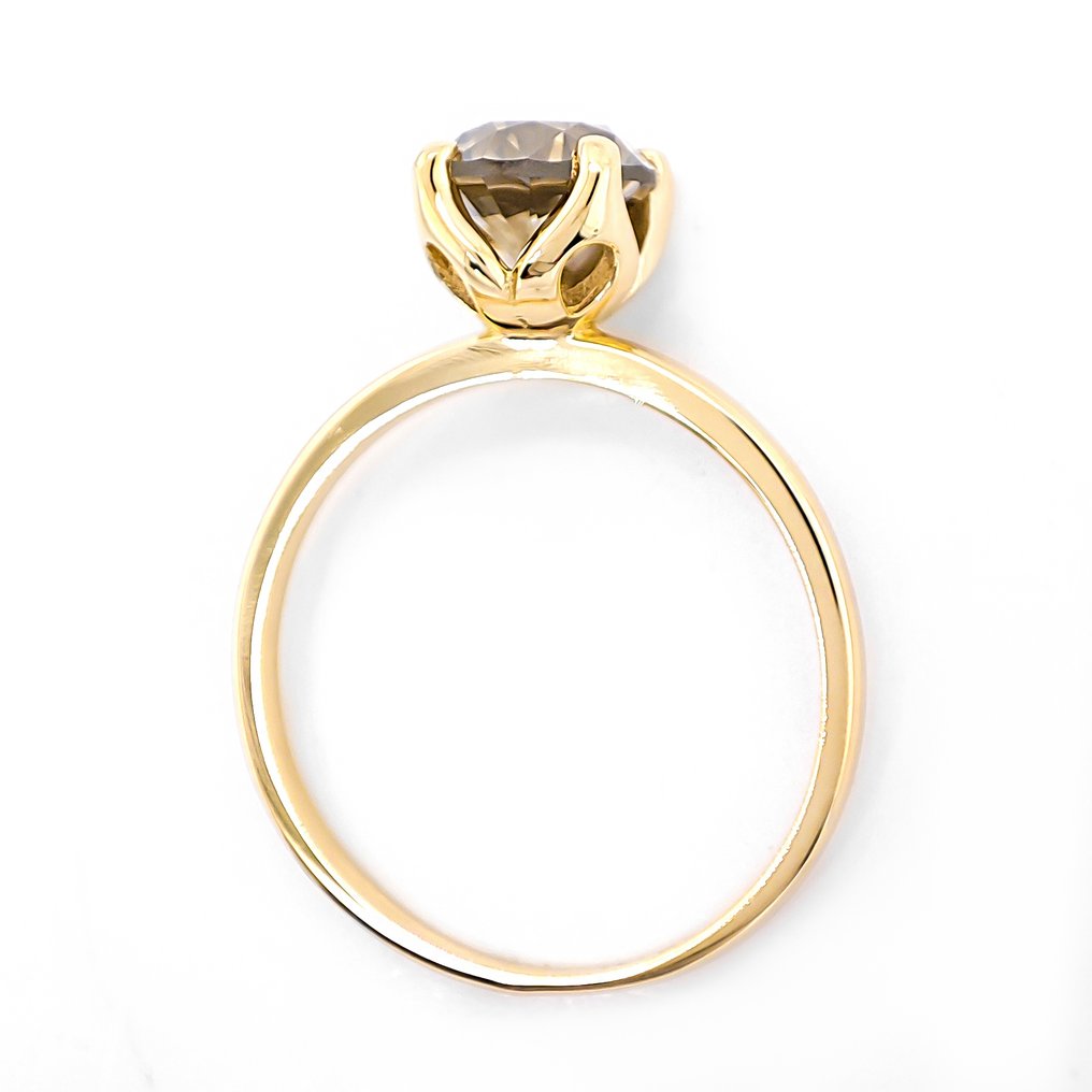 没有保留价 - 戒指 - 14K包金 黄金 - 1.40ct. tw. 钻石 (天然色彩的) #2.1