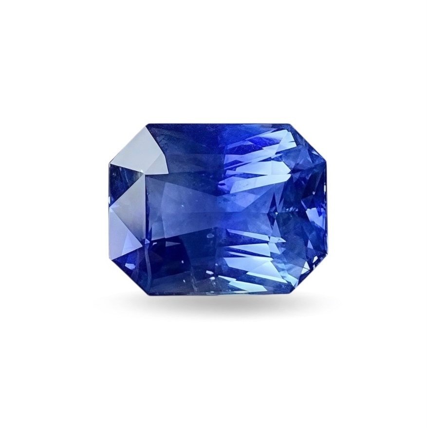 1 pcs 蓝色 蓝宝石 - 4.08 ct - 亚洲宝石科学院(AIGS) - 矢车菊 未加热的 #1.0