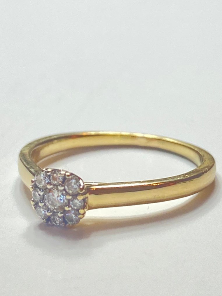 χωρίς τιμή ασφαλείας - Δαχτυλίδι - 18 καράτια Κίτρινο χρυσό Διαμάντι (Φυσικό) #2.1