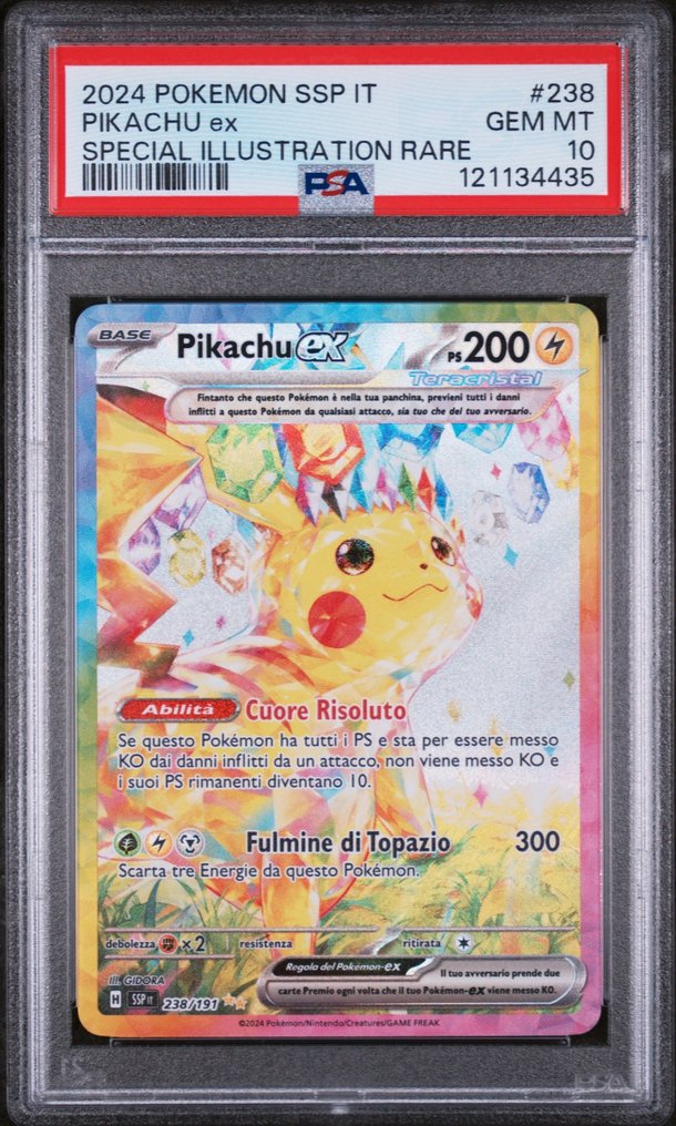 Pokémon - 1 Graded card - Pikachu #238 Alternativ kunst, Folie, Full kunst - PSA 10 - Scarlet & Violet - Special Illustration Rare #1.0