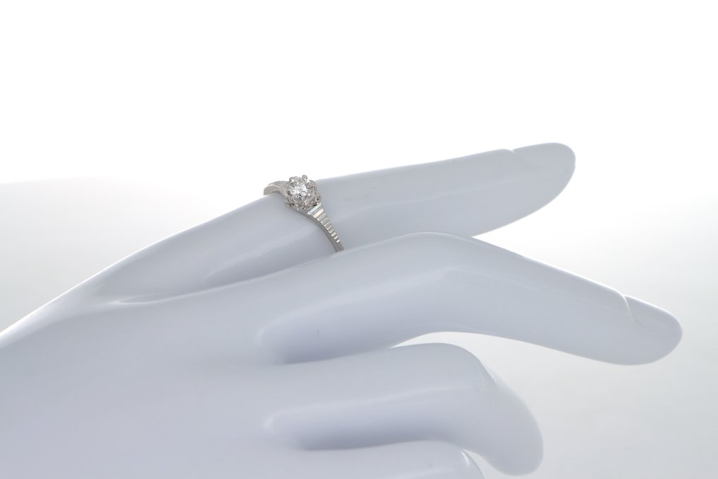 χωρίς τιμή ασφαλείας - Δαχτυλίδι - 18 καράτια Λευκός χρυσός - 0.15ct. tw. Διαμάντι (Φυσικό) #3.2