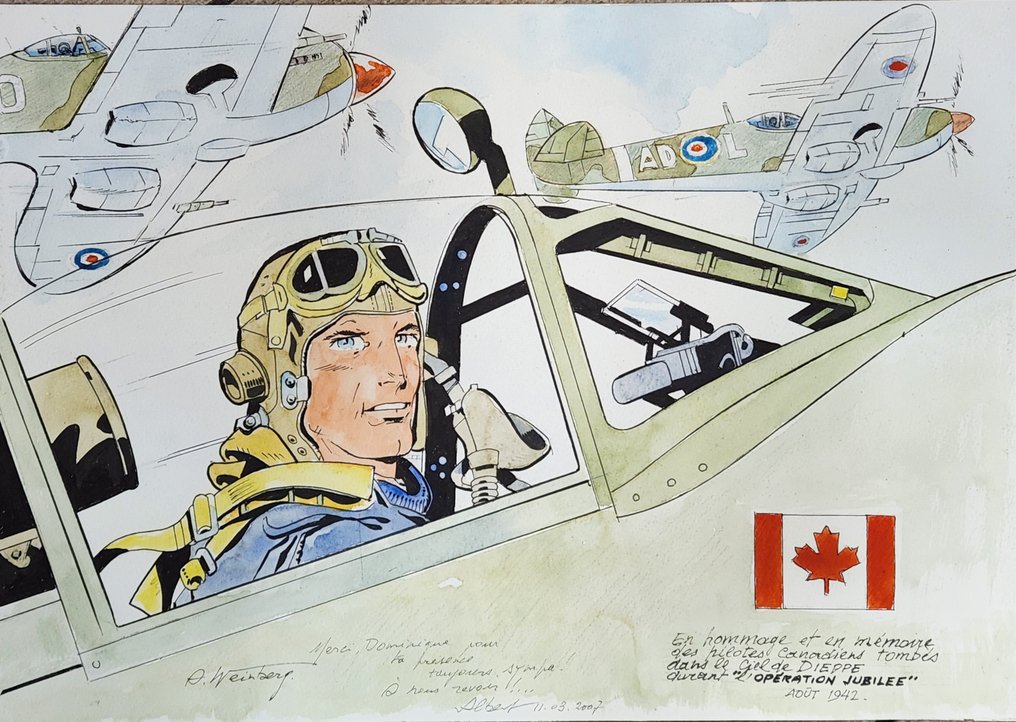 Weinberg, Albert - 1 Original colour drawing - Dan Cooper - 2007 #1.0