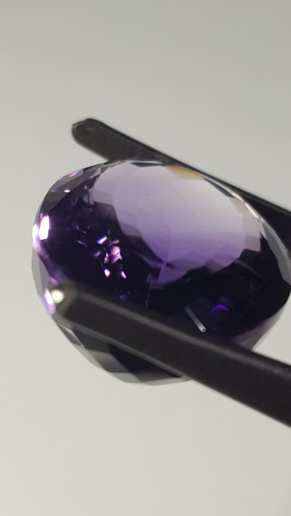 1 pcs  Μωβ Αμέθυστος  - 30.48 ct - Antwerp Laboratory for Gemstone Testing (ALGT) - Έντονο/Ζωντανό Μωβ #3.2