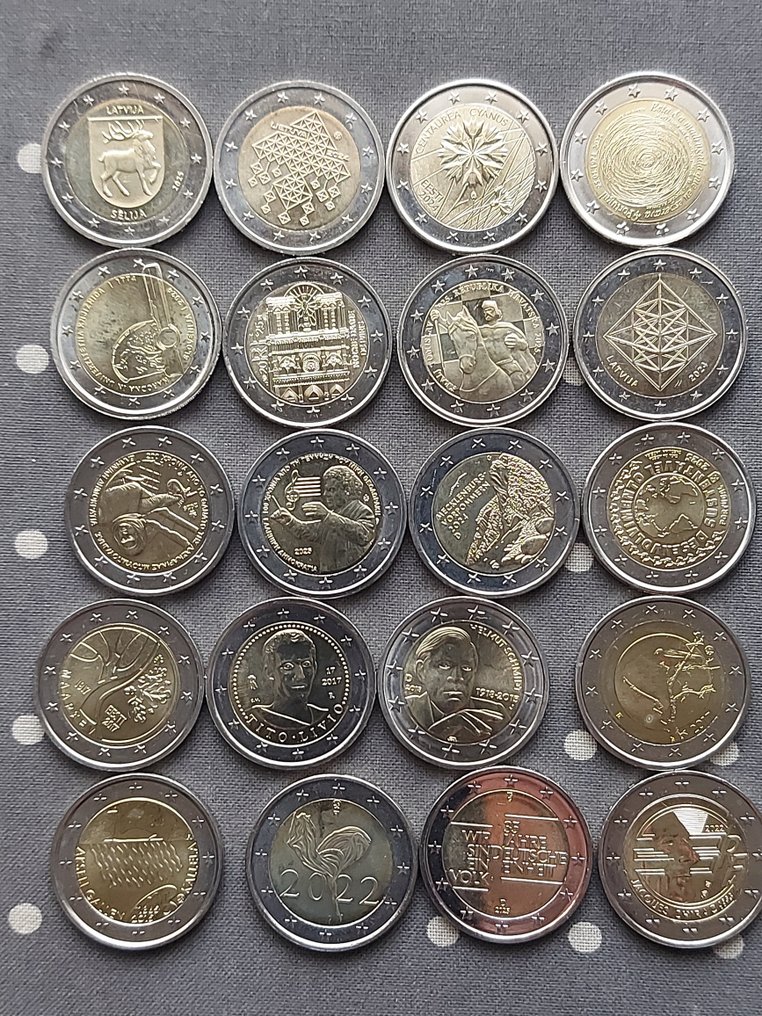 Europe. 2 Euro 2015/2025 (20 moedas) (No reserve price) #1.0
