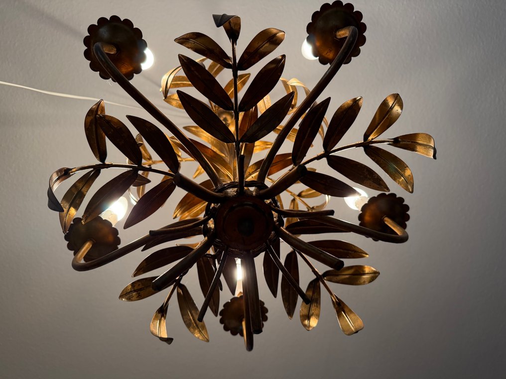 H.Kögl - 灯具 - 金属, 金箔 - 棕榈叶灯 #4.3