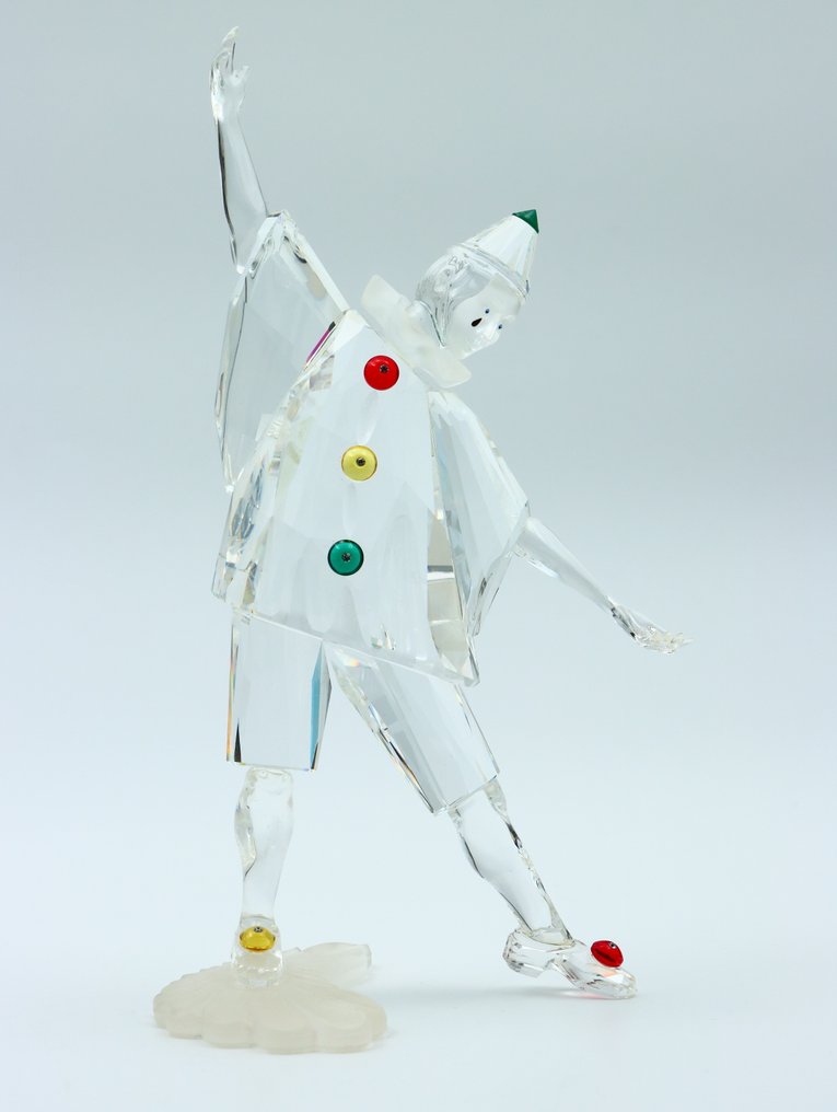 小雕像 - Swarovski Crystal - Jaarlijkse Editie 1999 Pierrot (Boxed + certificate) - 水晶 #1.0
