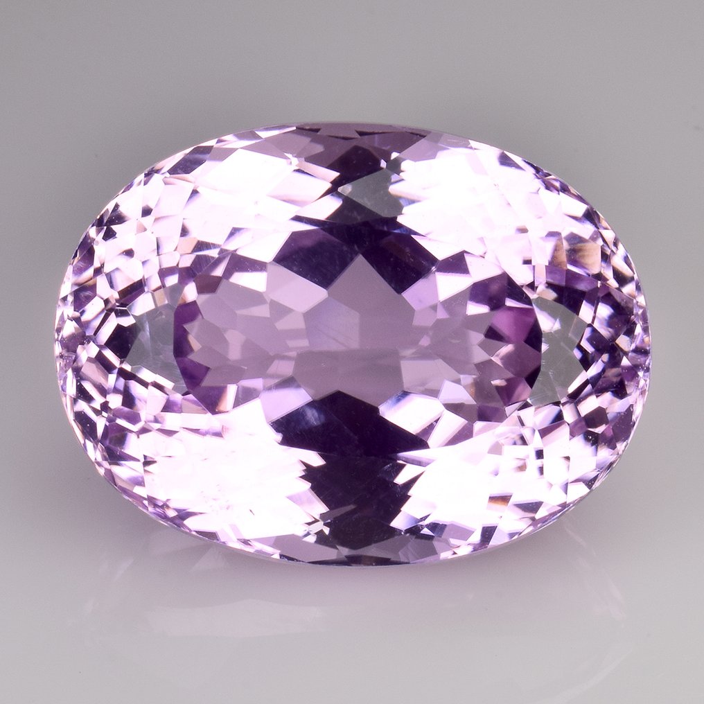 1 pcs  Ροζ, Μωβ Κουνζίτης  - 24.85 ct - Διεθνής Ένωση Έγχρωμων Πολύτιμων Λίθων (ICA GemLab) #1.0