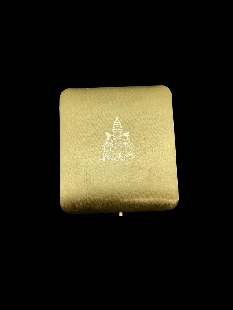 Πάπας Παύλος VI - Ροζάριο της ιδιωτικής ακρόασης - Ευλογημένο και δωρημένο από τον Άγιο Πατέρα + - Μέταλλο, Γυαλί - 1960-1970 #4.3