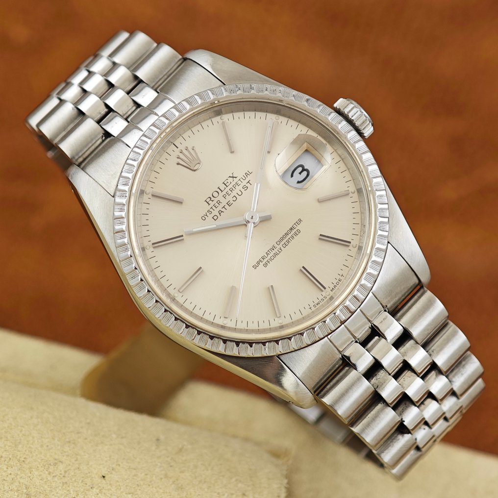 Rolex - Datejust 36 ' Silver Dial ' Quickset Date Sapphire Glass - No reserve price - Ref. 16220 - Men - 1990-1999  #1.0