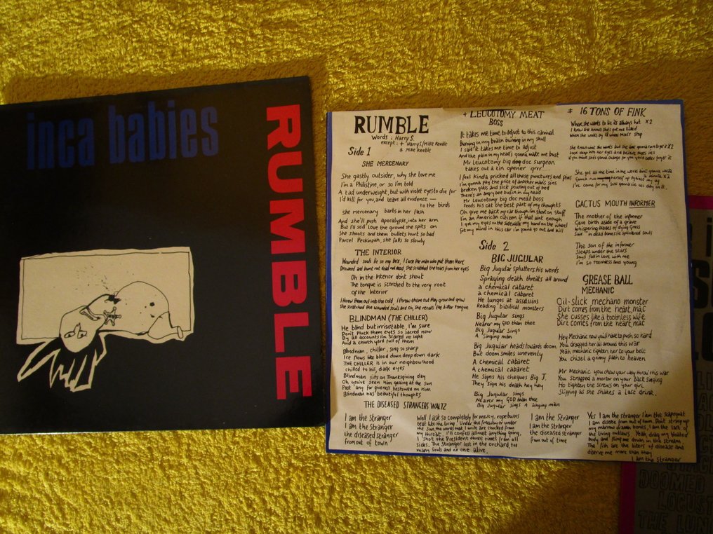 Inca Babies - post punk goth/indie (UK 1st pressings) - 3 x albums - Multiple titles - LP Albums (multiple items) - 1st Pressing - 1984 #4.3