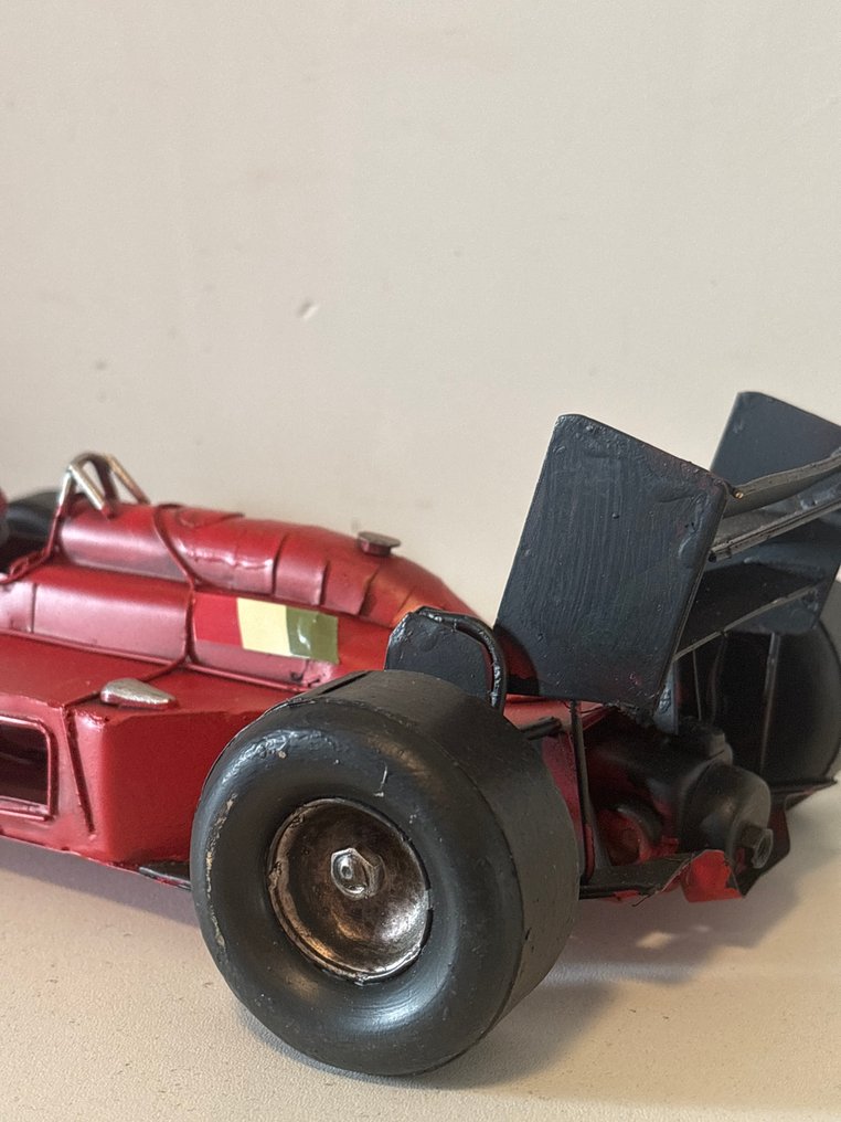 雕刻, Oldtimer raceauto - 9.5 cm - 金屬 #3.2