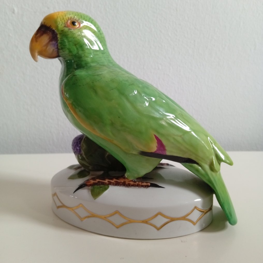 Hutschenreuther - Fritz Klee - 微型雕像 - „Papuga Amazońska” - 瓷器 #1.0