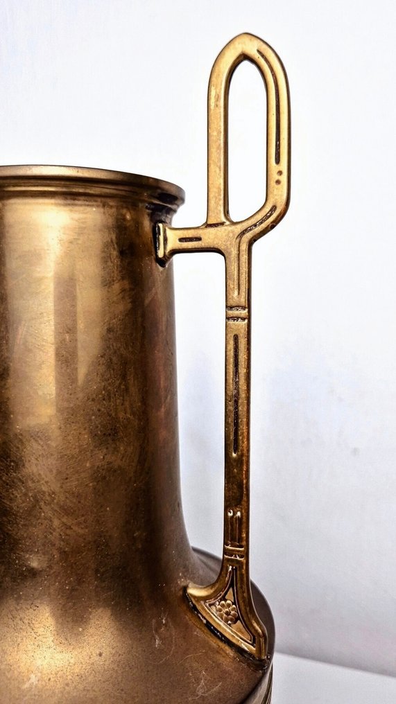 Vase (2) - Rare amphora vases - Art Nouveau set from the 1920s - Copper #2.1