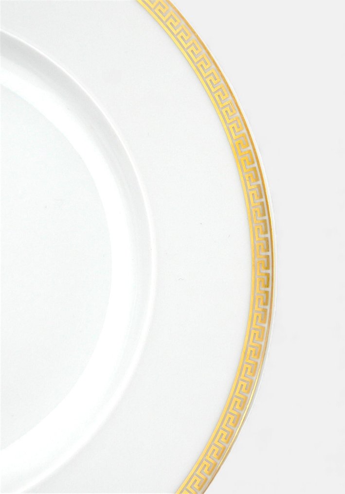 Rosenthal, Versace - Πιάτο - Collezione "Medaillon Méandre d'Or" con Motivo a Meandro Greco + Original Box - 18 cm - Γερμανική πολύχρωμη πορσελάνη - δεκαετία του '90 #3.2