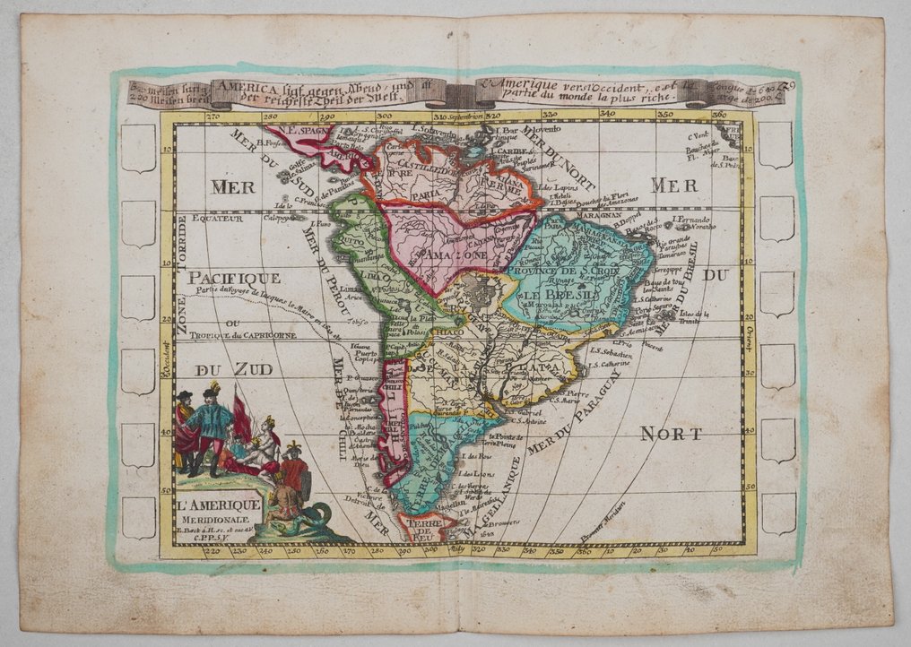 Zuid-Amerika - -; Elias Baeck - L'Amerique Meridionale - 1721-1750 #1.0